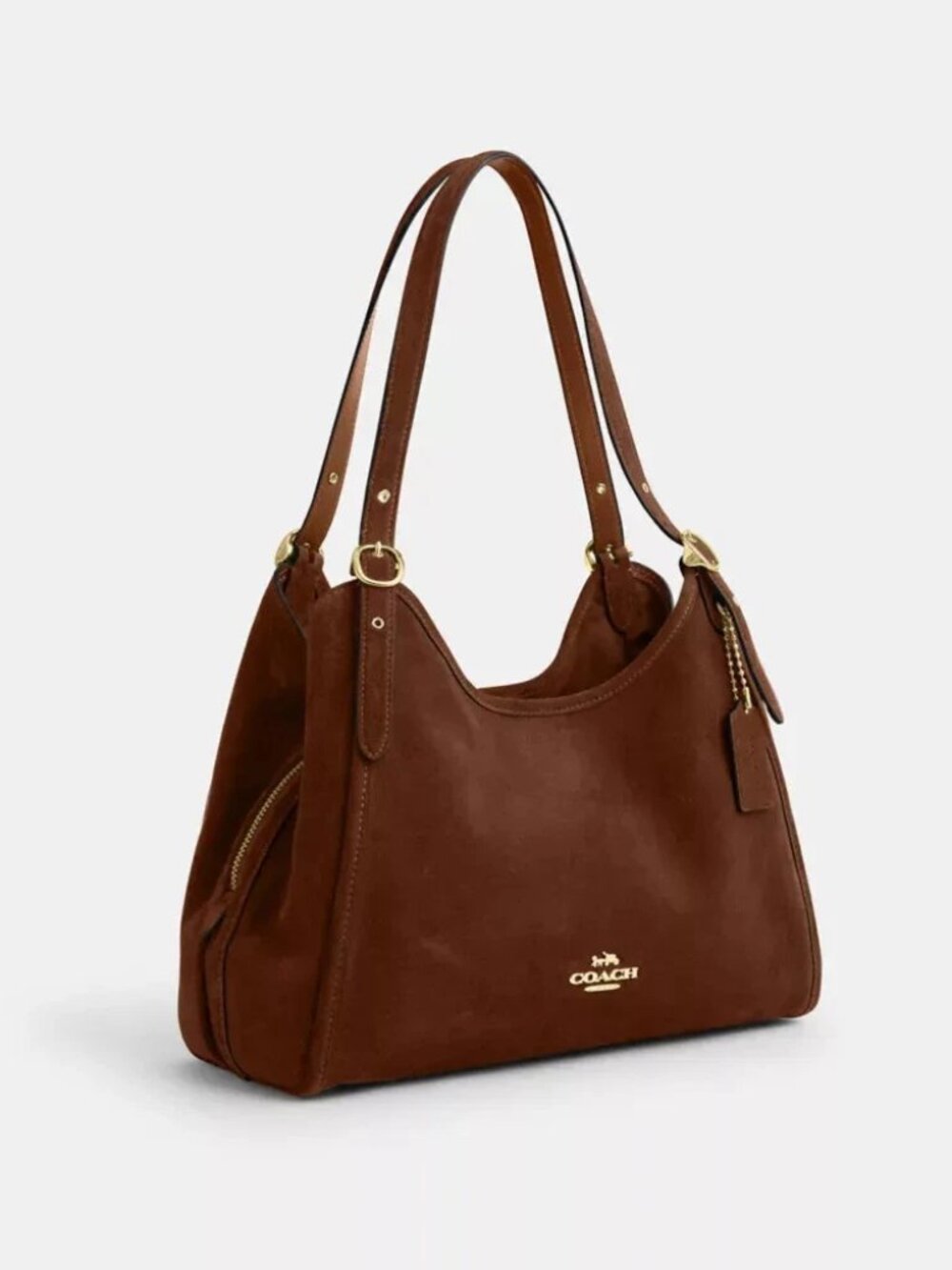 COACH Erin Shoulder Bag CET41 IMWBR Warm Brown Leather New with tags - Picture 2 of 11